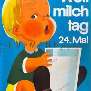 Weltmilchtag - Vintage Poster
