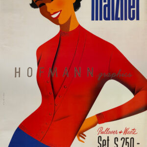 Vintage Poster „Matzner – Pullover & Weste“ (Atelier Hofmann)